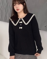 Large yard doll collar tops fat hoodie for women