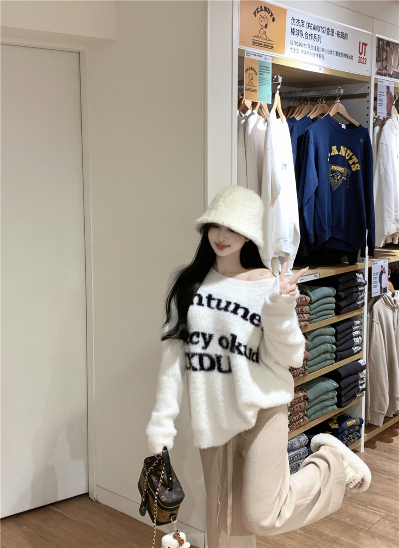Lazy tops long sleeve sweater for women