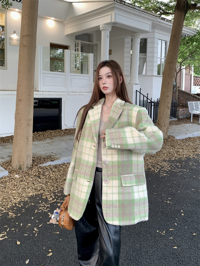 Wool business suit woolen coat for women