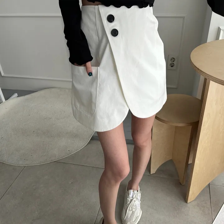 Korean style cross autumn shorts niche high waist skirt