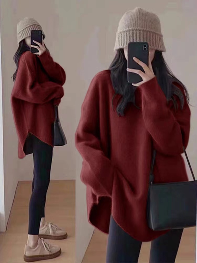 All-match long sweater autumn and winter tops for women