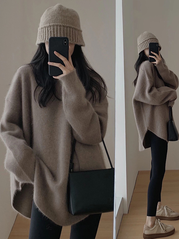 All-match long sweater autumn and winter tops for women