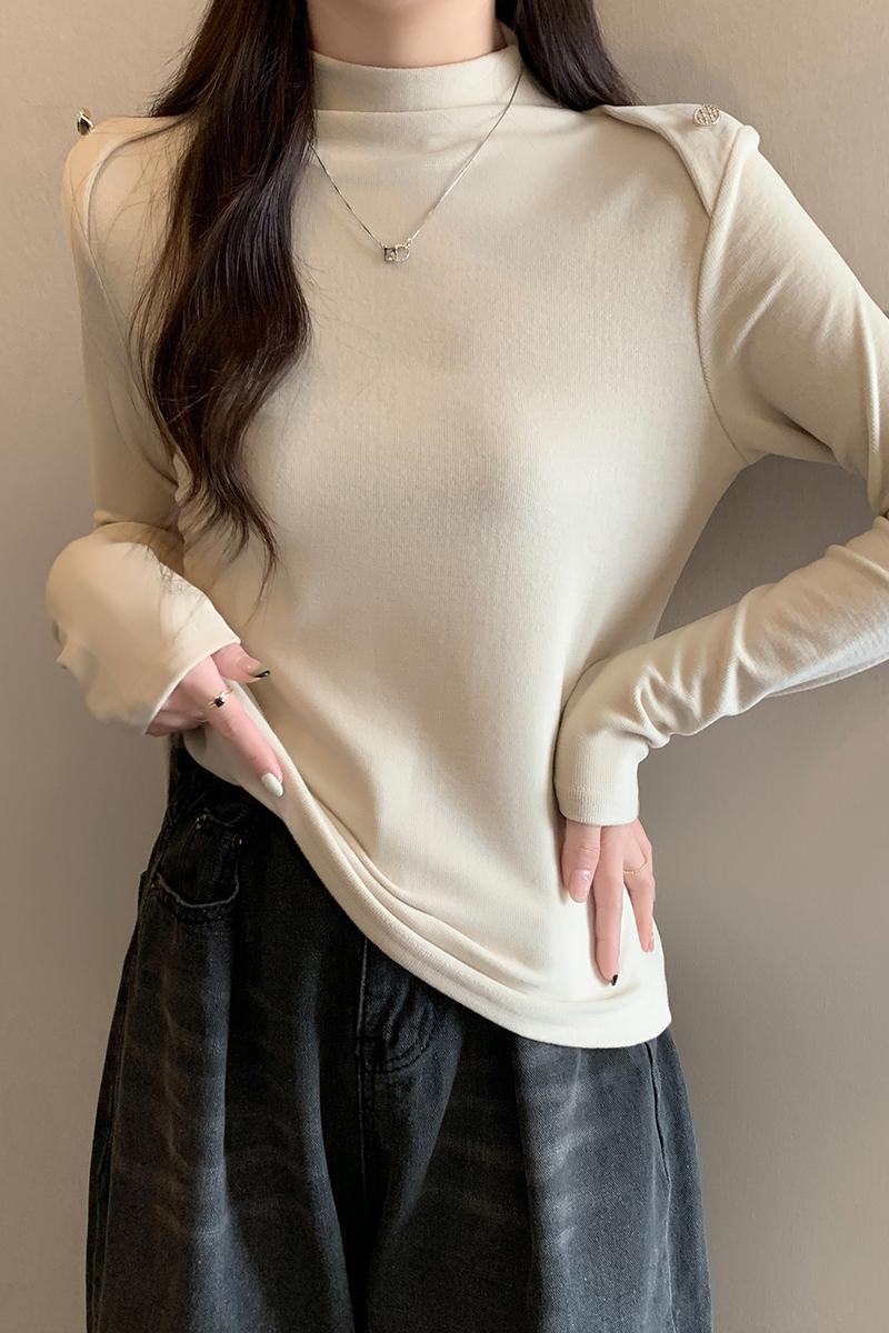 Slim winter sweater thick bottoming shirt for women
