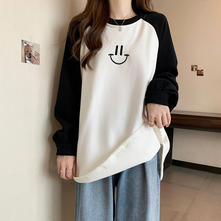 Mixed colors complex long milk silk loose cotton thin hoodie