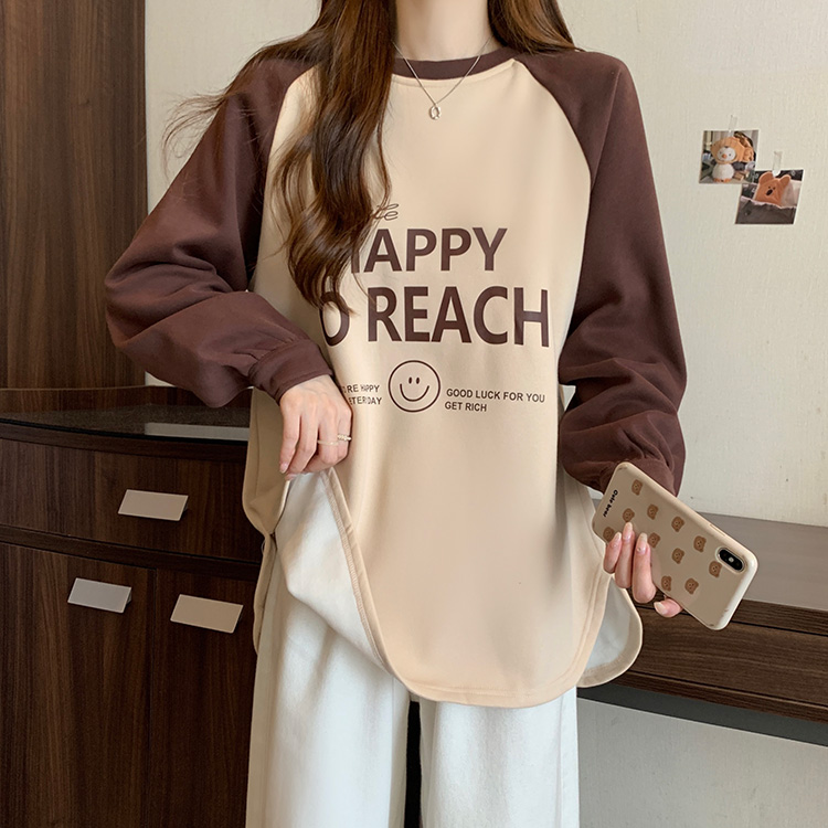 Printing cotton mixed colors complex hoodie for women