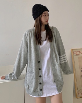 Korean style Casual cardigan scales hoodie for women