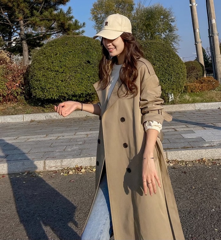Korean style fashionable overcoat autumn coat for women