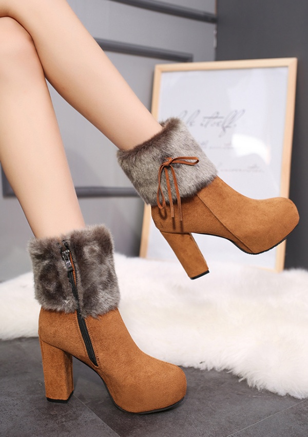 Winter martin boots bow short boots for women