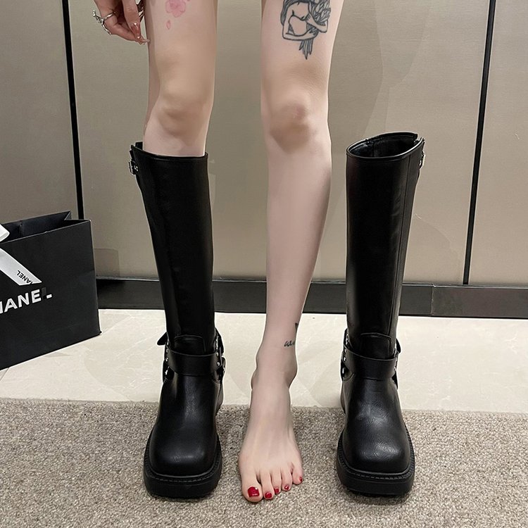 Retro boots long tube thigh boots for women