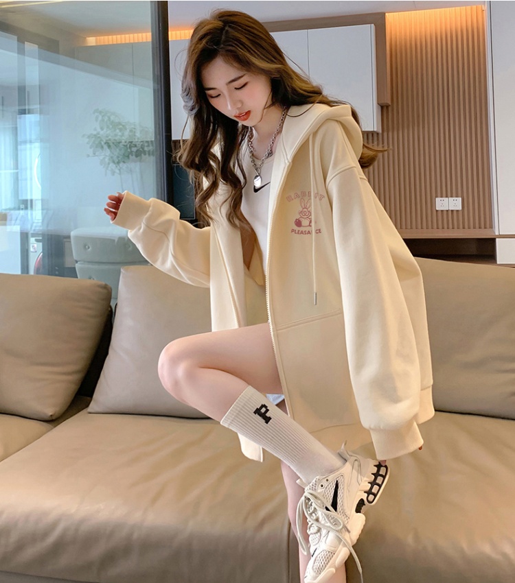 Supersoft autumn and winter coat hooded hoodie for women