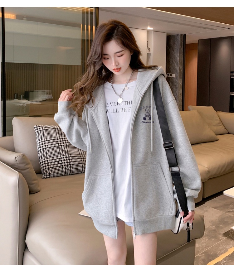 Supersoft autumn and winter coat hooded hoodie for women
