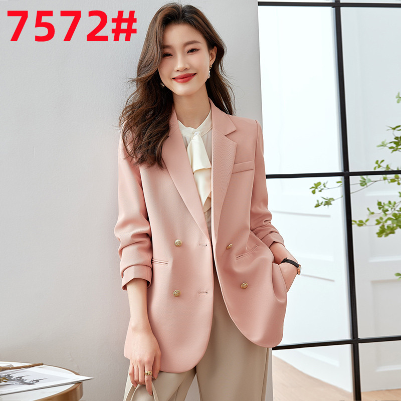 Temperament business suit pink tops for women