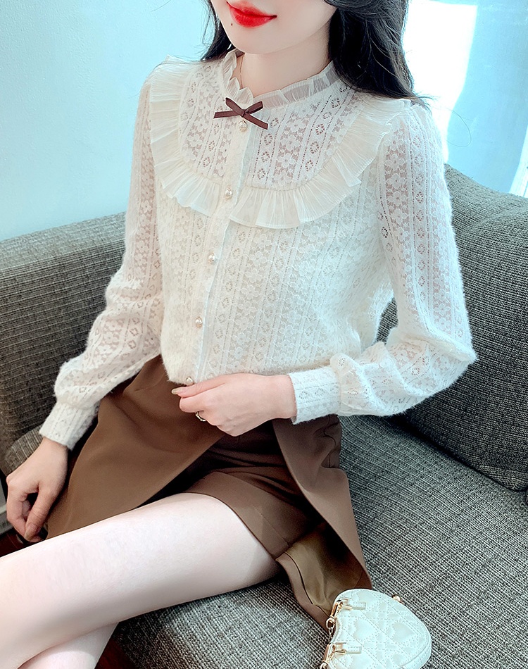 Long sleeve thick shirt autumn and winter tops for women