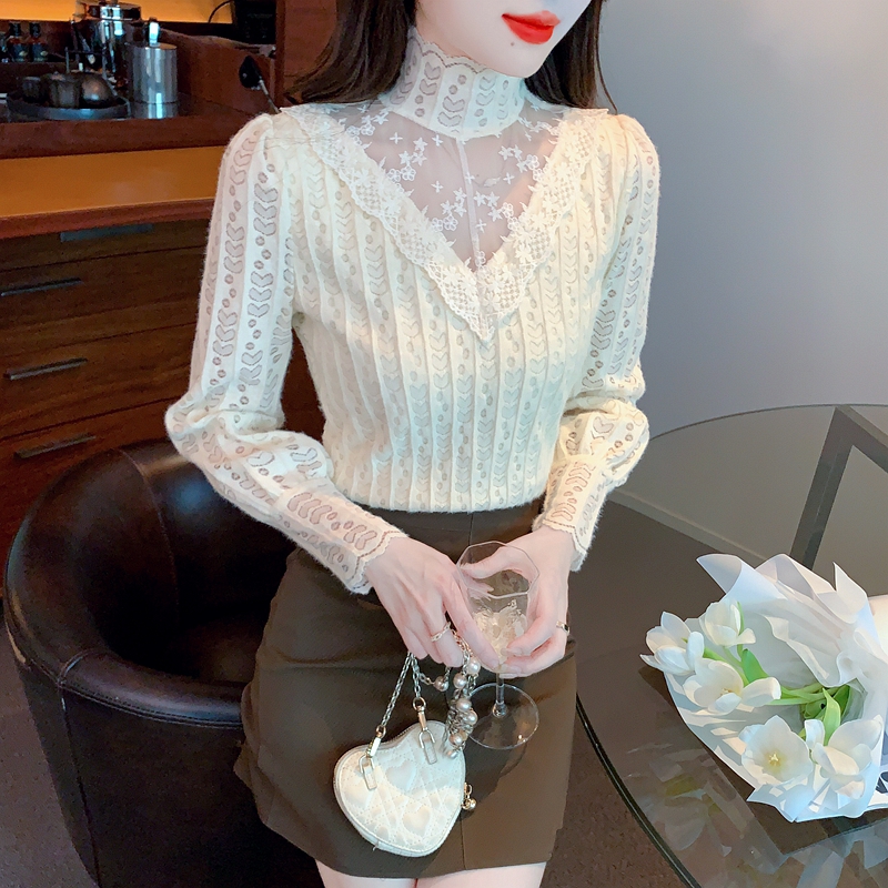 Fashion Western style small shirt lace tops for women