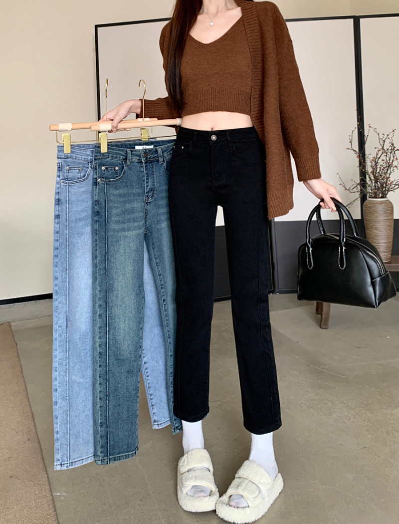 Nine tenths slim autumn and winter jeans for women