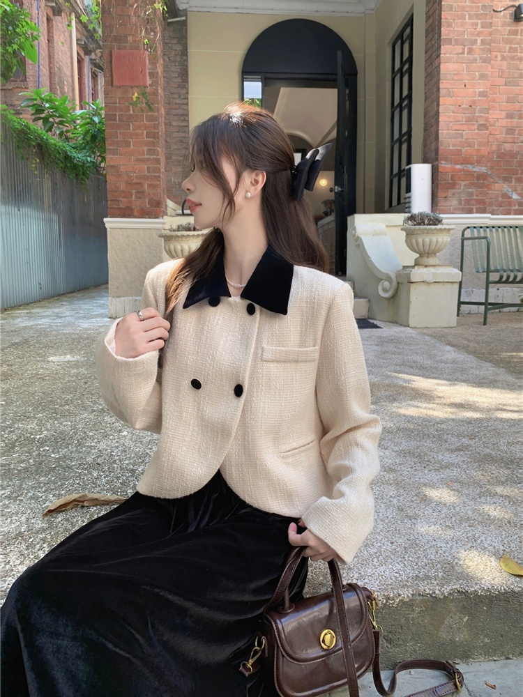 France style chanelstyle temperament short woolen coat