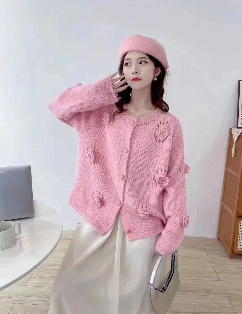Korean style sweater stereoscopic tops for women