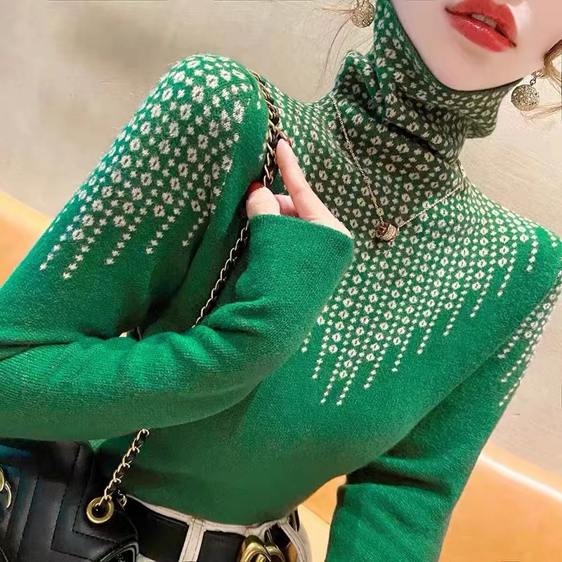 Western style bottoming shirt sweater for women