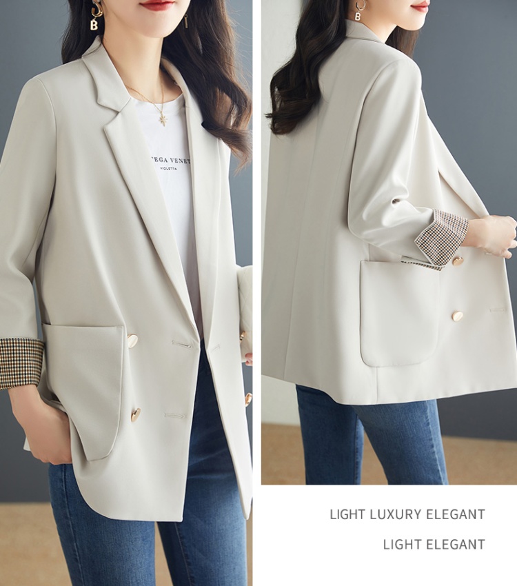 Casual British style business suit large yard coat for women