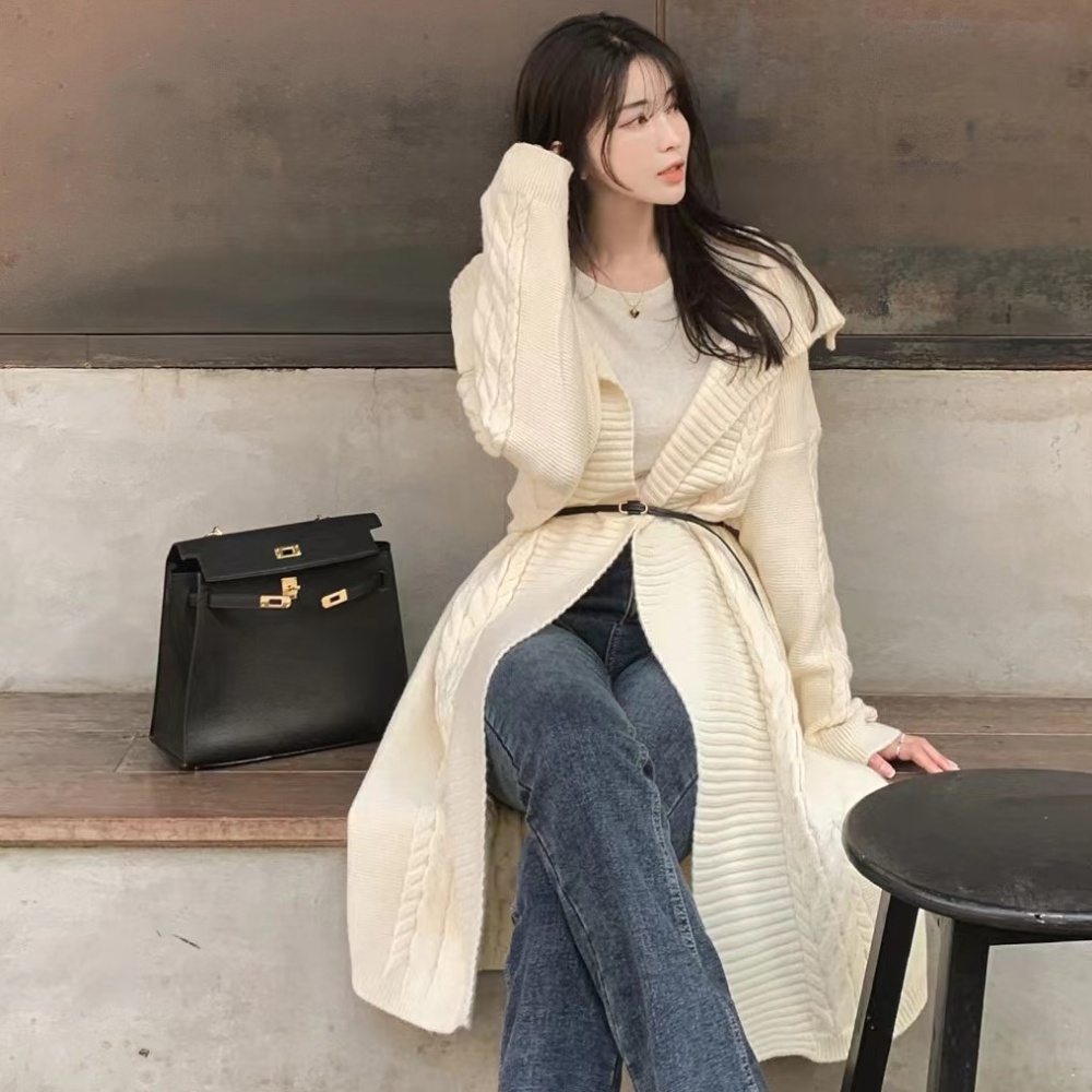 Lazy long sleeve Korean style coat niche loose sweater