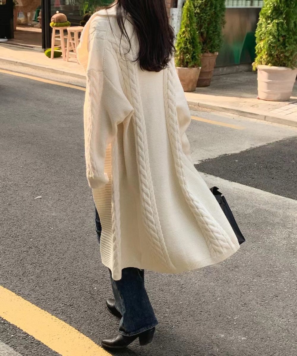 Lazy long sleeve Korean style coat niche loose sweater