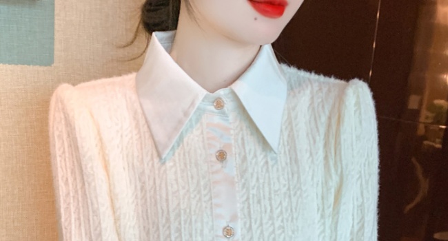 Autumn and winter niche tops plus velvet fashion shirt