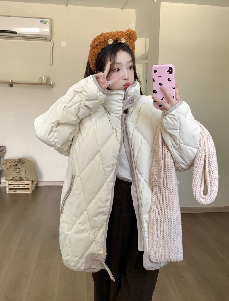 Quilted small fellow coat Korean style retro cotton coat