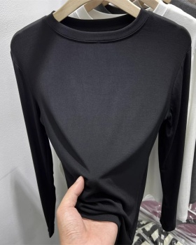 Long sleeve bottoming shirt tops for women