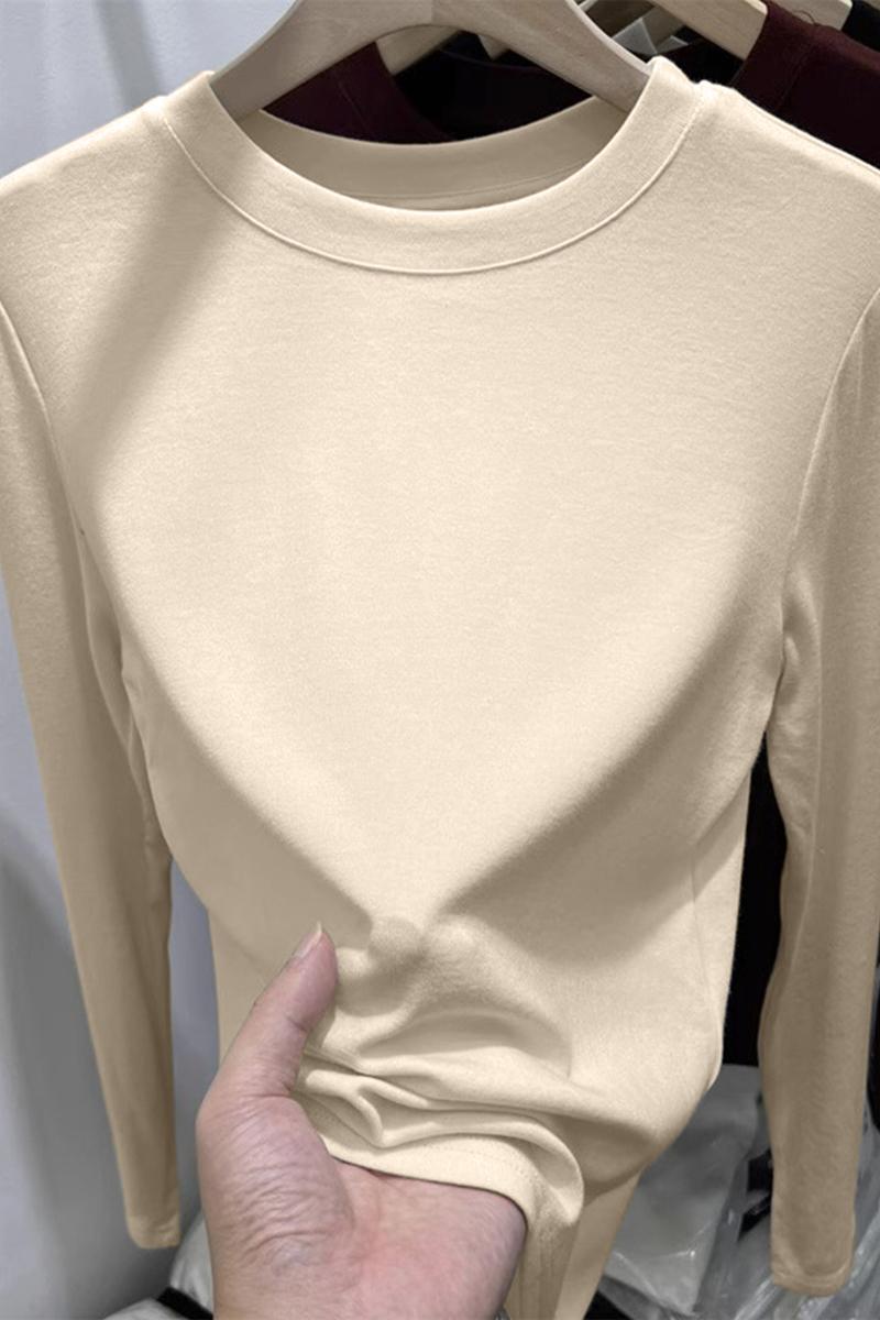 Long sleeve bottoming shirt tops for women