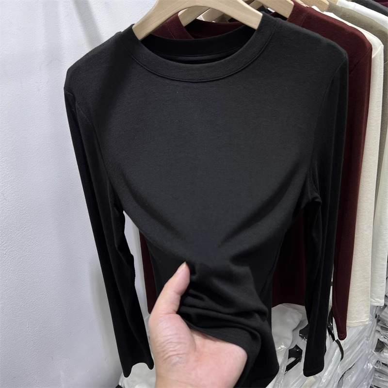 Autumn and winter tops pure bottoming shirt for women