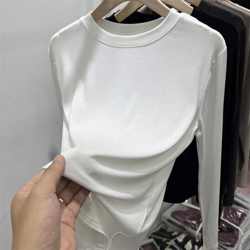 Autumn and winter tops pure bottoming shirt for women