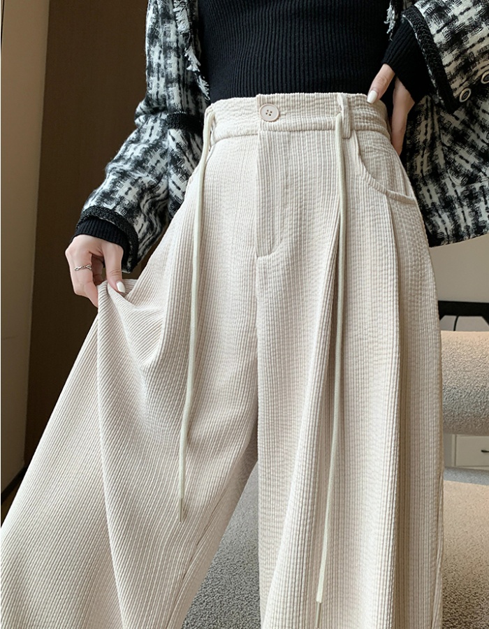 Winter wide leg pants mopping casual pants