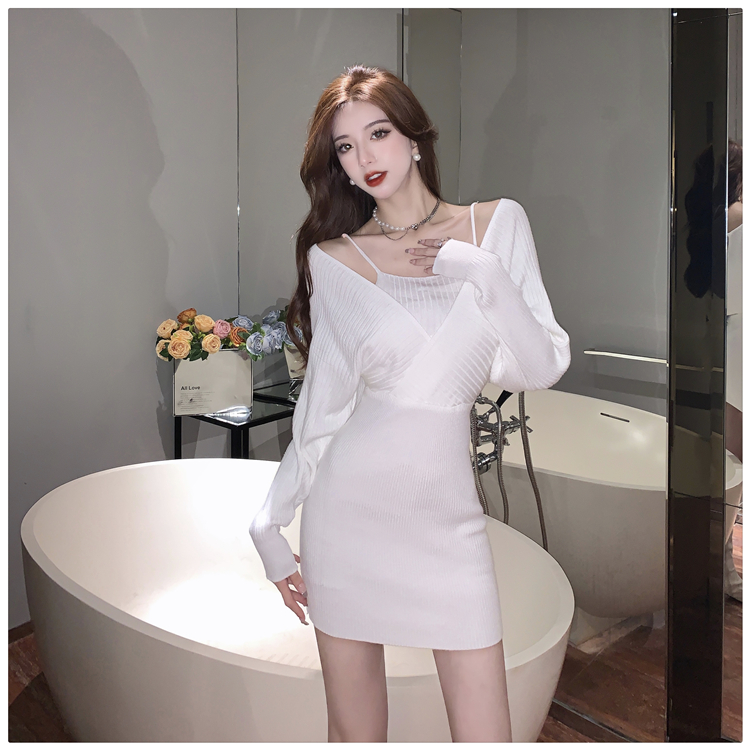 Bottoming autumn and winter dress long sleeve T-back