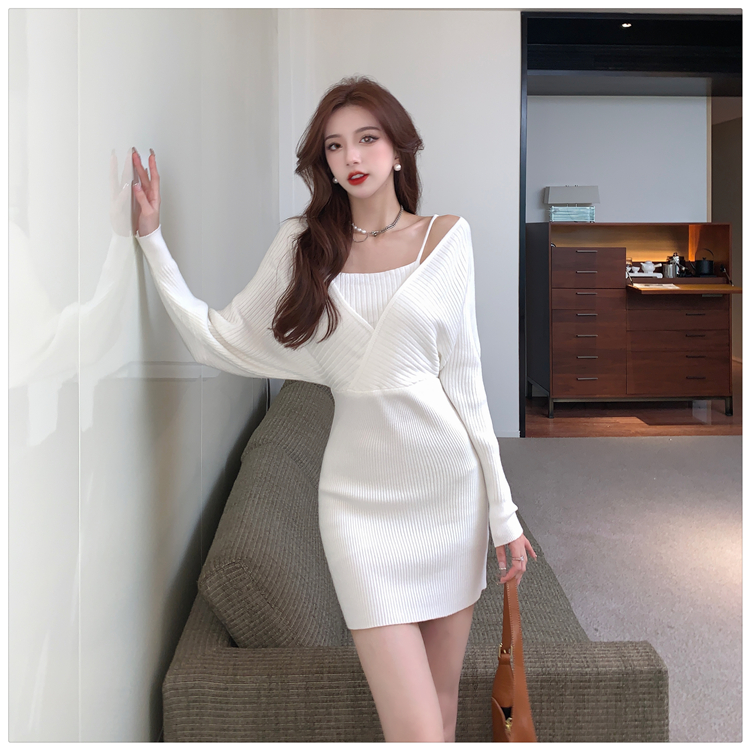 Bottoming autumn and winter dress long sleeve T-back
