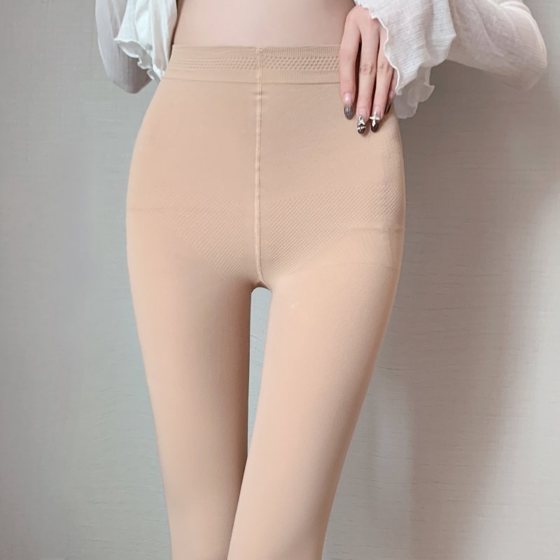 Nude color butterfly autumn tights for women