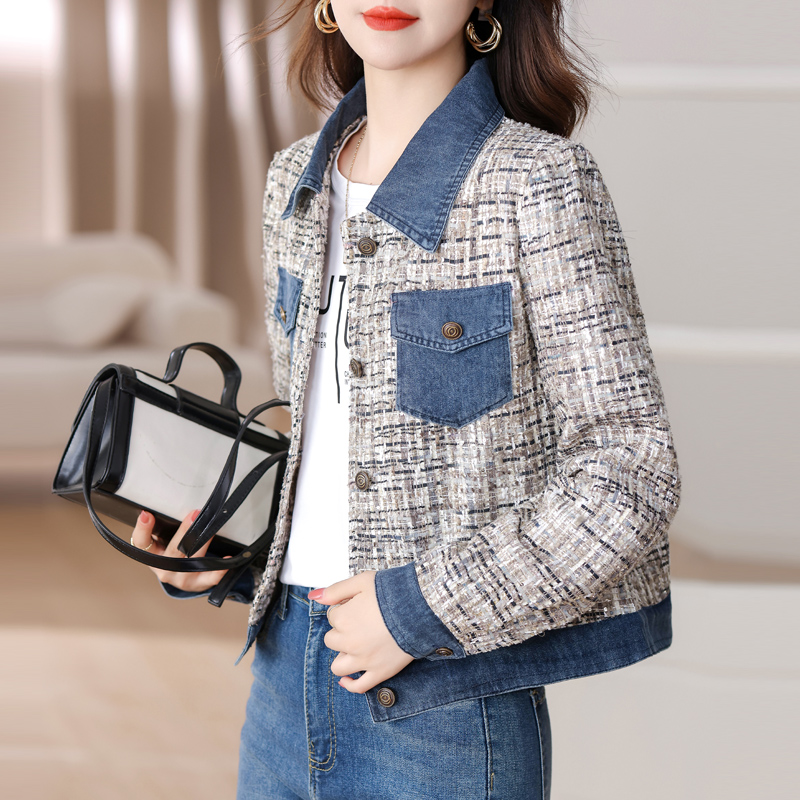 Autumn and winter small fellow refinement coat for women