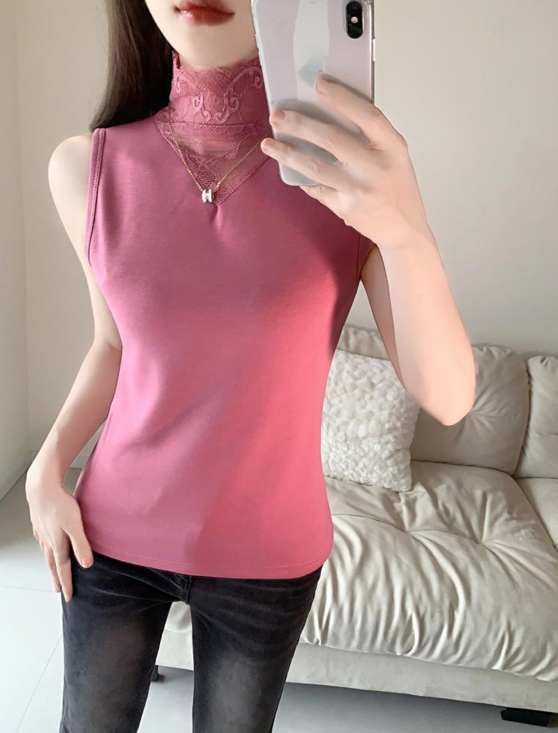 Autumn and winter vest bottoming shirt for women