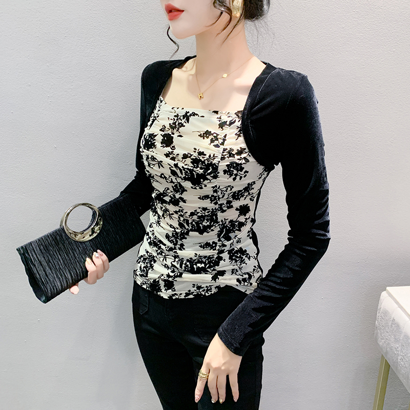 Large yard tops autumn and winter bottoming shirt for women