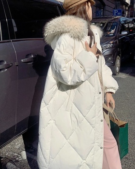 Thick large fur collar cotton coat winter coat for women