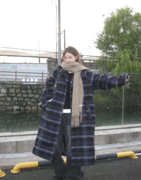 Autumn and winter Korean style overcoat for women