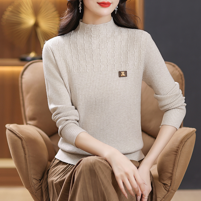 Thermal bottoming shirt all-match sweater for women