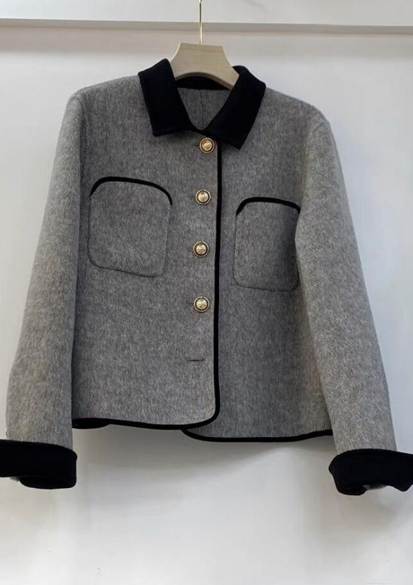 Clip cotton thick large yard Cover belly woolen coat