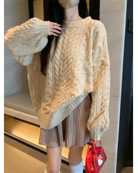 Loose tops knitted sweater a set for women