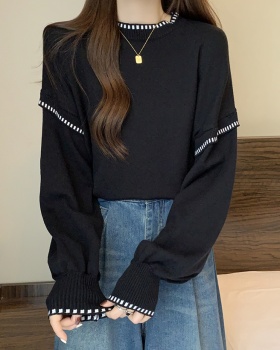 All-match large yard tops loose pullover sweater for women