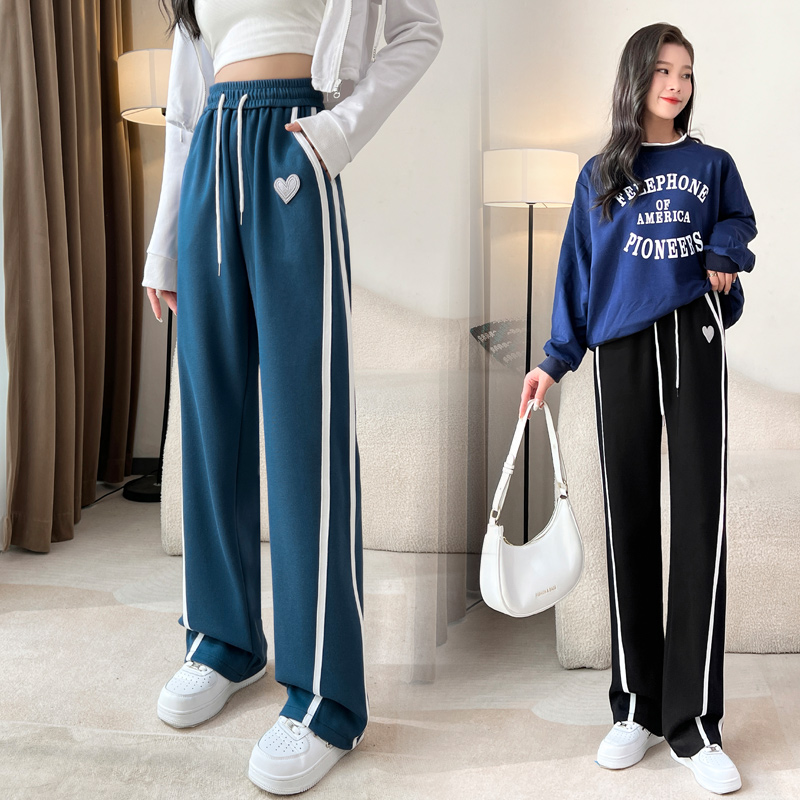 Mixed colors long pants sweatpants for women