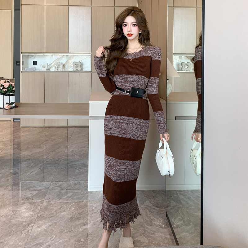 Bottoming dress winter long dress for women