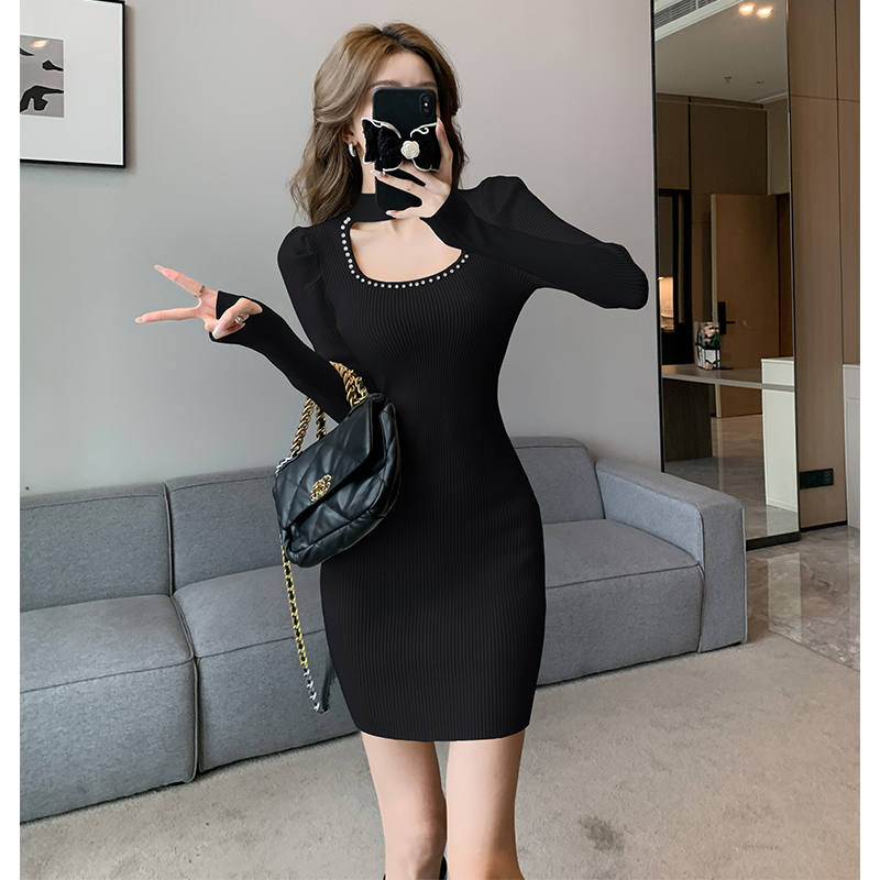Bottoming sexy package hip slim dress for women