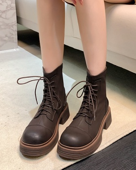After the zipper slim boots spring and autumn martin boots