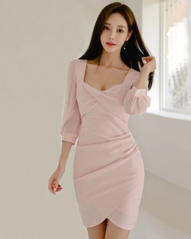 Pure fashion Korean style sexy temperament dress