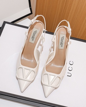 Fine-root high-heeled shoes pointed sandals for women